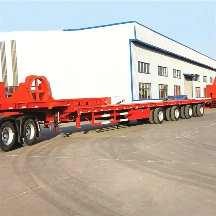 4 оси Разширяващ се стъпка на ремаркето на палубата